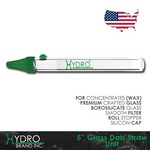 Hydro® Glass Dab Straw 5" Unit CLEAR