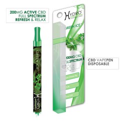 Hydro® CBD Vape Pen 200mg Stick GREEN ICE