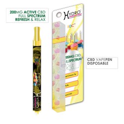 Hydro® CBD Vape Pen 200mg Stick BDC (BIRTHDAY CAKE)