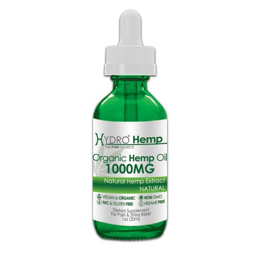 Hydro CBD Tincture 30ml Bottle 1000mg NATURAL