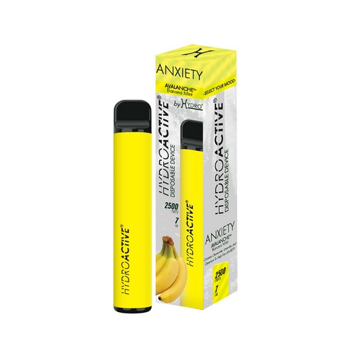 HydroActive® Vape 2500 Unit ANXIETY Avalanche Banana