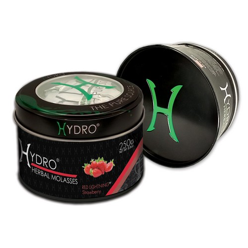 Hydro® Nicotine Free Hookah Shisha 250g Jar RED LIGHTNING (STRAWBERRY)