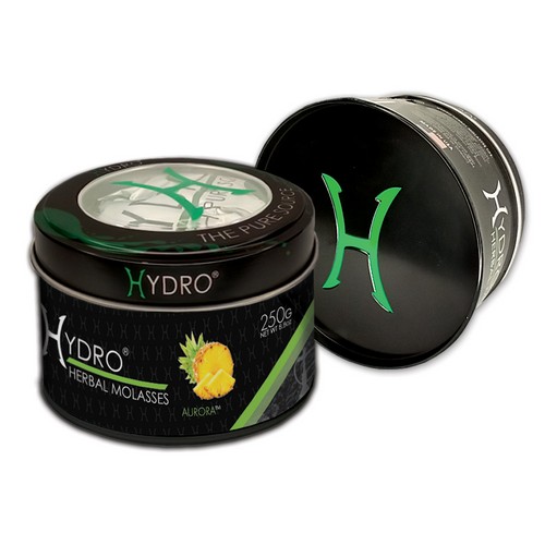 Hydro® Nicotine Free Hookah Shisha 250g Jar AURORA (PINEAPPLE)
