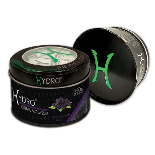 Hydro® Nicotine Free Hookah Shisha 250g Jar BLACK WIDOW (BLACKBERRY)