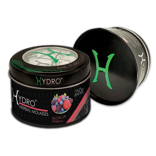 Hydro® Nicotine Free Hookah Shisha 250g Jar ELECTRIC X (WILD BERRY)