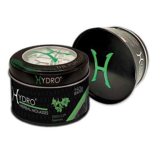 Hydro® Nicotine Free Hookah Shisha 250g Jar GREEN ICE (SPEARMINT)