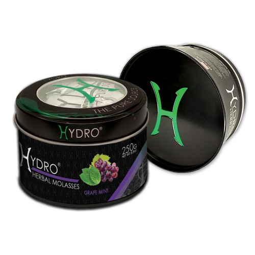 Hydro® Nicotine Free Hookah Shisha 250g Jar GRAPE MINT