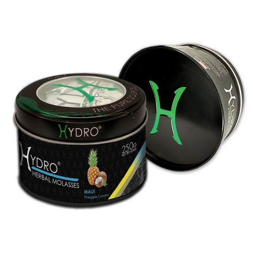 Hydro® Nicotine Free Hookah Shisha 250g Jar MAUI (COCONUT PINEAPPLE)