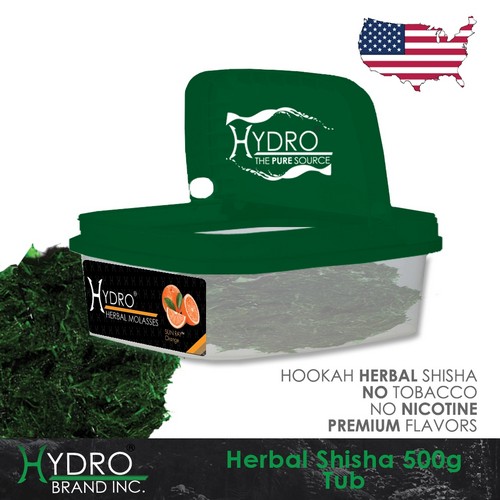 Hydro® Nicotine Free Hookah Shisha 500g Tub SUN RAY (ORANGE)
