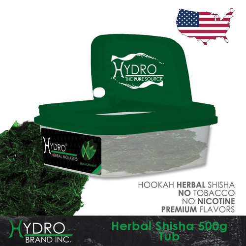 Hydro® Nicotine Free Hookah Shisha 500g Tub JAMAICAN MINT